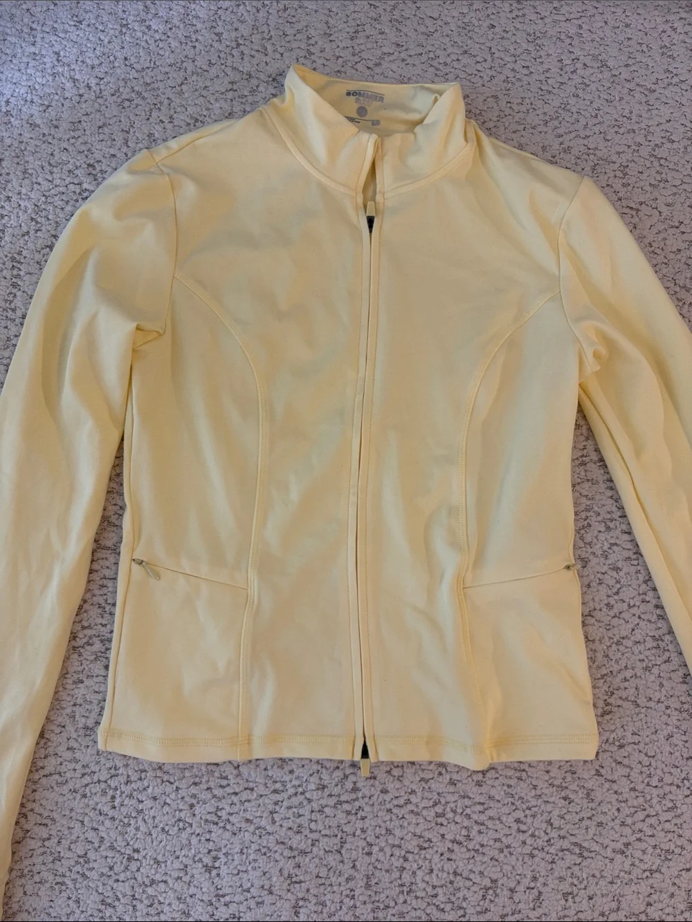 Sommer Ray Pale Yellow Athletic Set M shorts and Small jacket